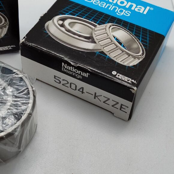 LOT OF (2) NEW IN BOX! FEDERAL MOGUL DOUBLE ROW BALL BEARINGS 5204-KZZE - Picture 2 of 6